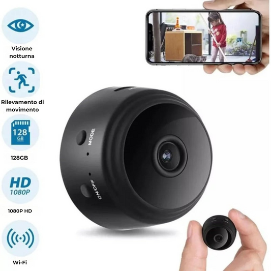 Mini telecamera spia – Qualità 4K a 60 fps – Acquista 1, ricevi 2 + 2 regali esclusivi
